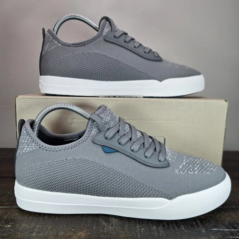 Vessi Weekend 1.5 Sneaker Womens Size 9 Waterproof Shoes Concrete Gray White